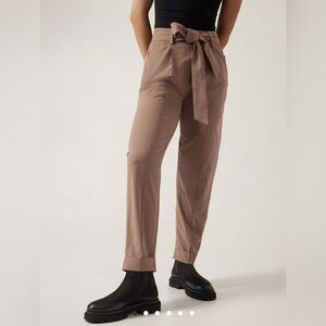 NWT Athleta Cardiff Pants 0 Rustic Beige